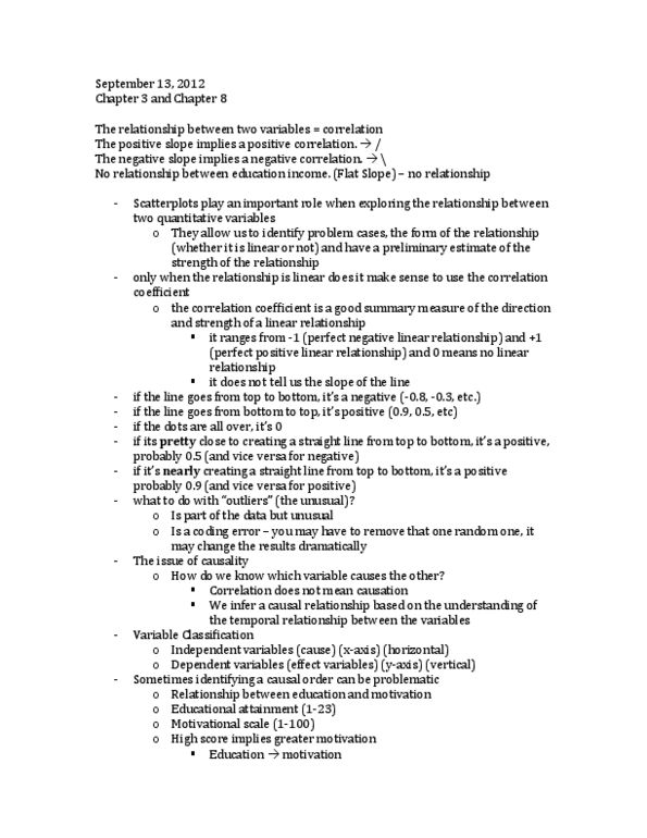 SOAN 3120 Lecture Notes - List Of Statistical Packages, Dependent And Independent Variables, Participant Observation thumbnail
