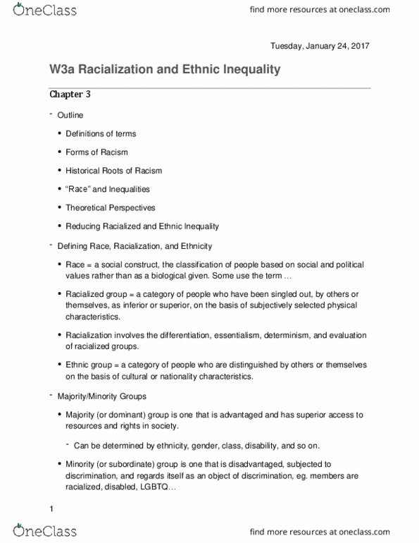 SOCY 344 Lecture 4: W3a Racialization and Ethnic Inequality thumbnail