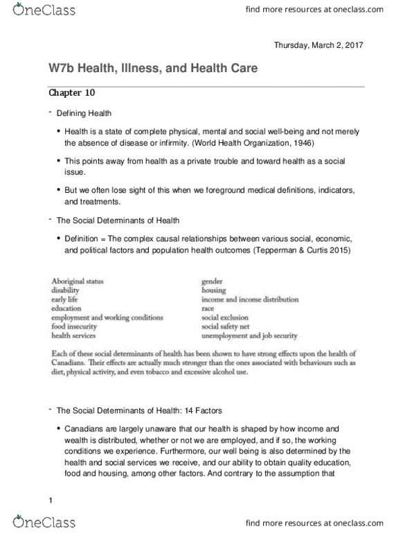 SOCY 344 Lecture 15: W7b Health, Illness, and Health Care thumbnail