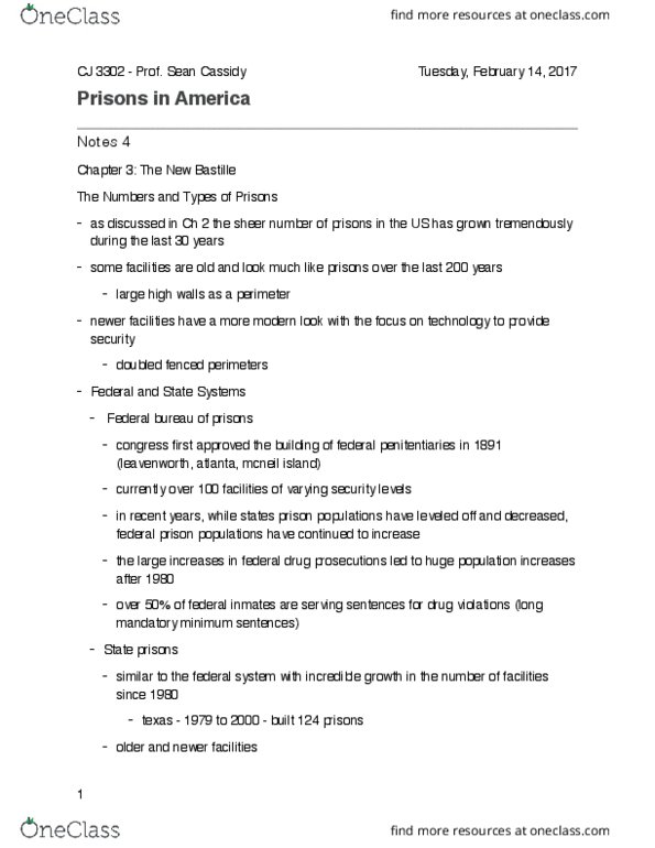 CJ 3302 Lecture 4: notes 02/14 thumbnail