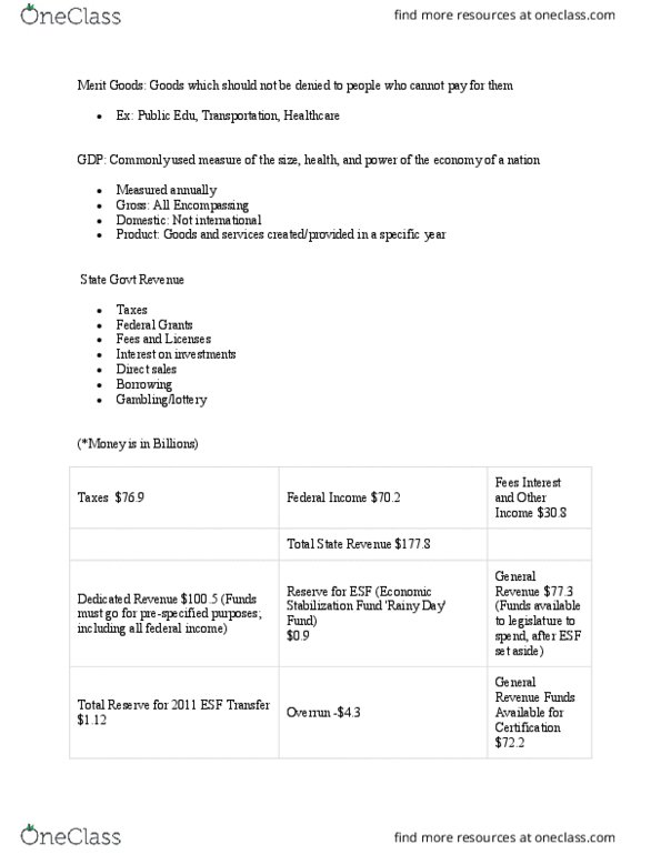 POLS 207 Lecture 9: 5aGovt Money thumbnail