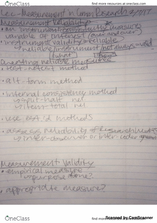 COMM 301 Lecture 7: comm 301 lec 7 measurement in comm research pt 2 thumbnail