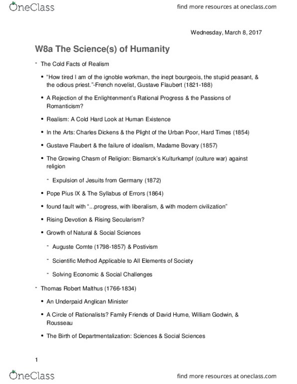HIST 121 Lecture 8: W8a The Science(s) of Humanity thumbnail