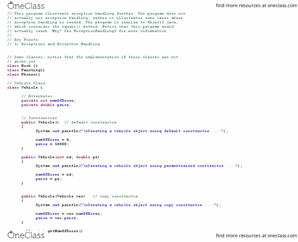 COMP 233 Lecture 2: Exception Handling thumbnail