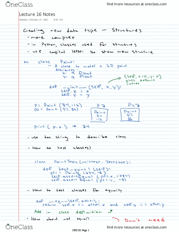 CPE 101 Lecture 20: Notes thumbnail