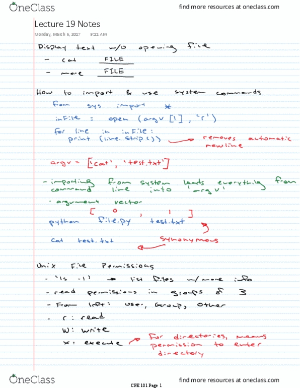 CPE 101 Lecture 19: Notes thumbnail