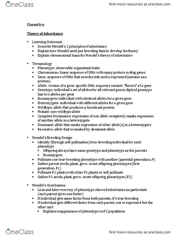 BIOL-1100 Lecture Notes - Lecture 16: Haploinsufficiency, Huntingtin, Punnett Square thumbnail