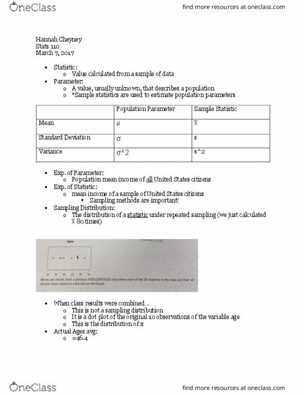 MTH 110 Lecture 5: Mean, SD, Variance thumbnail