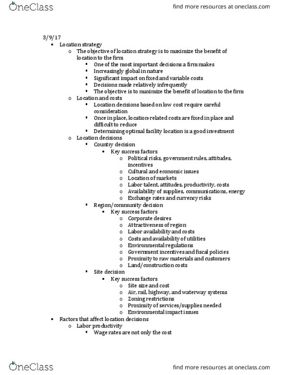 OIM 301 Lecture Notes - Lecture 8: Factor 5, Absenteeism thumbnail