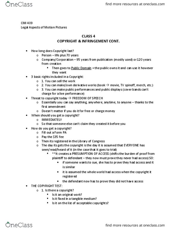 CIM 409 Lecture 4: CIM 409 Class 4 Notes thumbnail