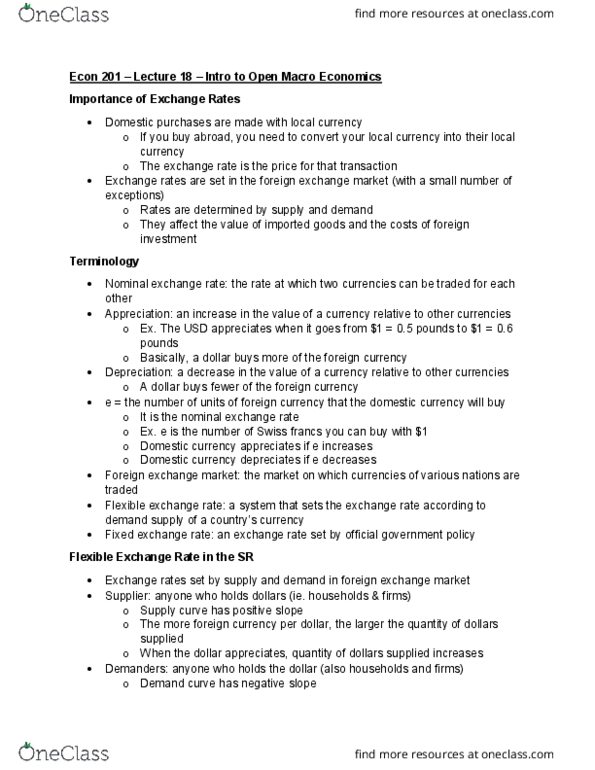 ECON 201 Lecture 30: Intro to Open Macro Economics thumbnail