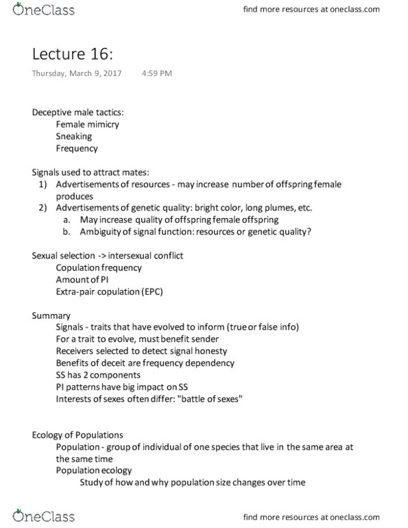 BIO SCI 94 Lecture 16: Lecture 16 thumbnail