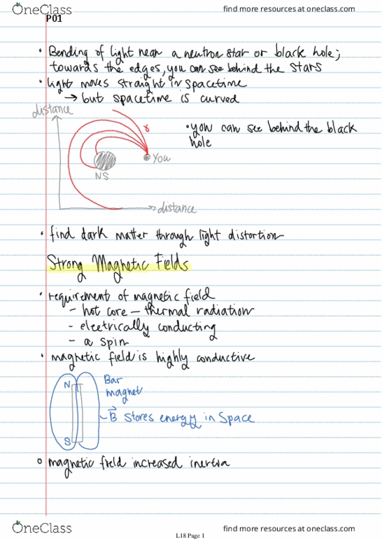 PHYS175 Lecture 18: Bending of Light Near Neutron Star, Strong Magnetic Field, Crab Nebula thumbnail