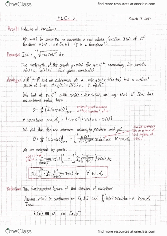 MATH 2XX3 Lecture Notes - Lecture 24: Hne, Maxima And Minima thumbnail