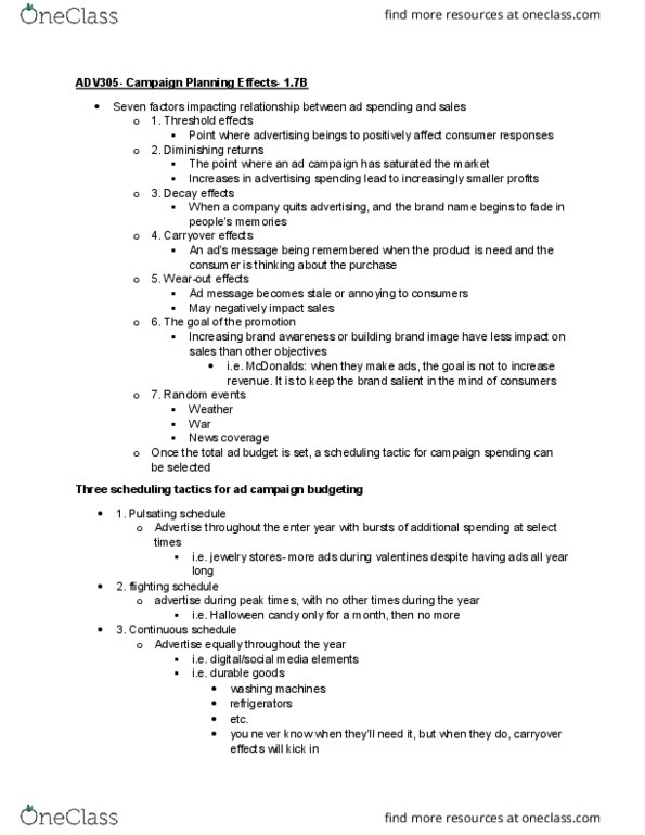 ADV 305 Lecture 13: ADV305- Campaign Planning Effects- 1.7B thumbnail