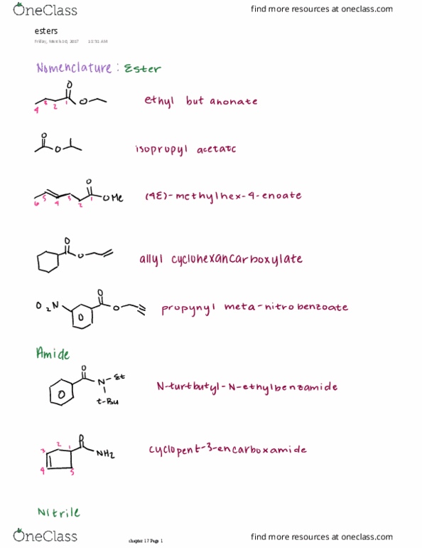 CHEM 3153 Lecture 16: carboxyilc derivates thumbnail