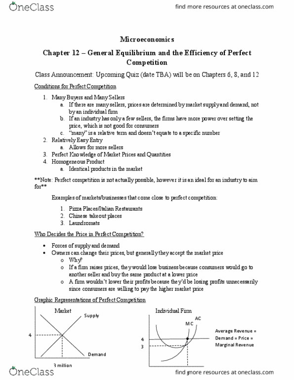 HON 1302 Lecture 10: Chapter 12: General Equilibrium and the Efficiency of Perfect Competition thumbnail