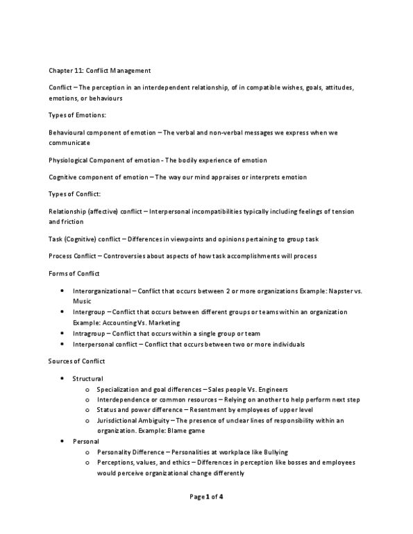 MHR 405 Chapter Notes - Chapter 11: Cross-Functional Team, Abscissa And Ordinate, Best Alternative To A Negotiated Agreement thumbnail