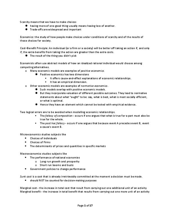 ECN 104 Chapter Notes -Absolute Advantage, Opportunity Cost, Comparative Advantage thumbnail