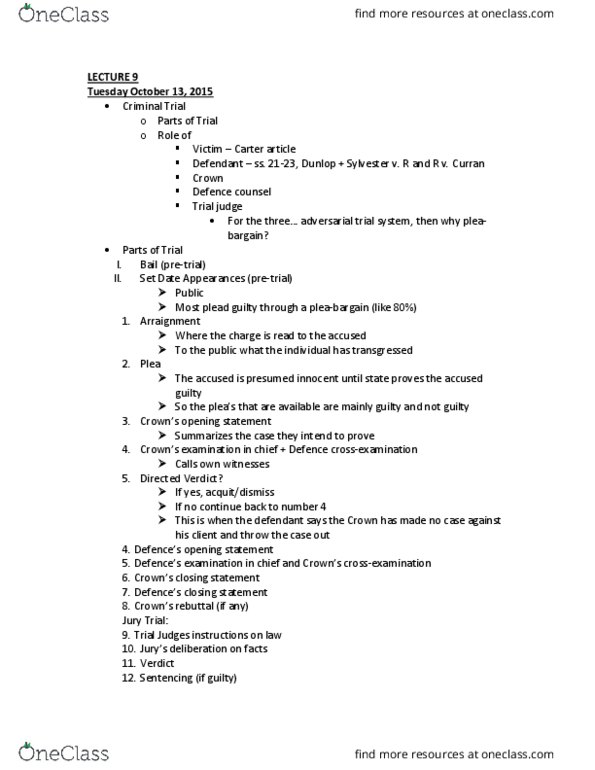 CRM 2300 Lecture 9: LECTURE 9 thumbnail