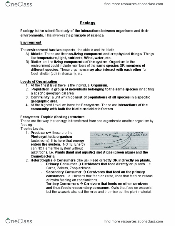 CHEM 2370 Lecture Notes - Lecture 35: Feces, Detritivore, Experience Point thumbnail