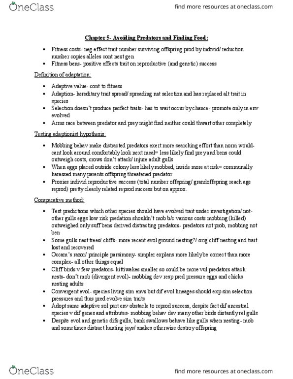 Psychology 3221F/G Chapter Notes - Chapter 5: Imposs, Optimal Foraging Theory, Northern Bobwhite thumbnail