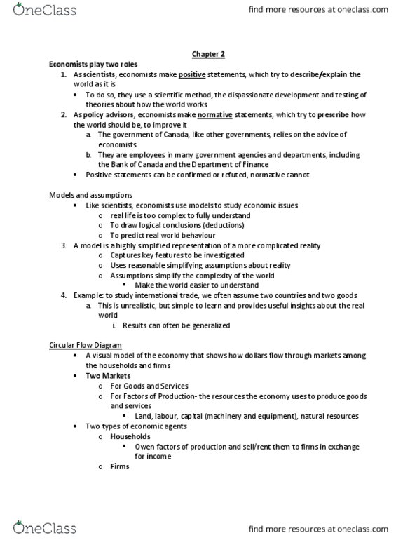 ECO 1104 Chapter 2: Chapter 2 thumbnail