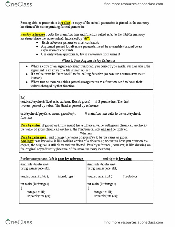 CISC 1600 Lecture Notes - Lecture 18: Polskie Radio Program I, Function Prototype thumbnail