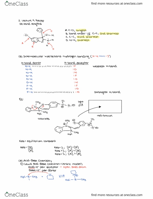 CHEM 210 Lecture Notes - Lecture 10: Conjugate Acid, Lewis Acids And Bases, Hydrogen Bond thumbnail