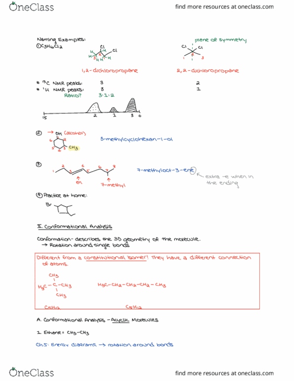 CHEM 210 Lecture Notes - Lecture 18: Alkane Stereochemistry, Ethylene thumbnail