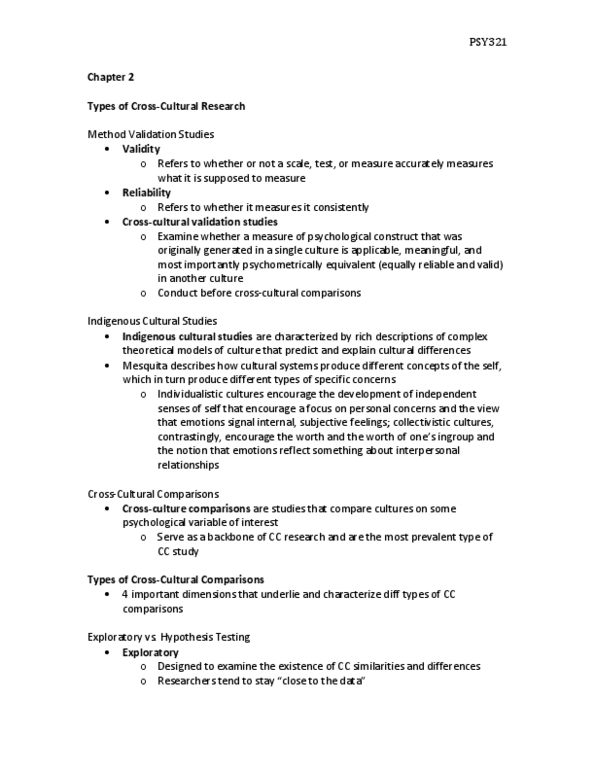 PSY321H1 Chapter Notes - Chapter 2: Dependent And Independent Variables, Impression Management, Null Hypothesis thumbnail