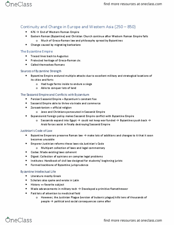 MMW 12 Chapter Notes - Chapter Eastern and Western Asia: Plague Of Justinian, Zoroastrianism thumbnail