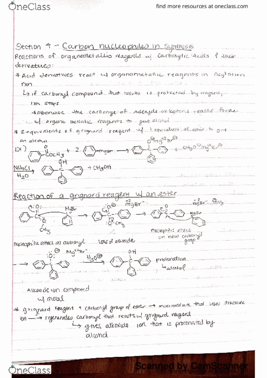CHEM 215 Lecture Notes - Lecture 25: Sechín River, Alko, Reagent thumbnail