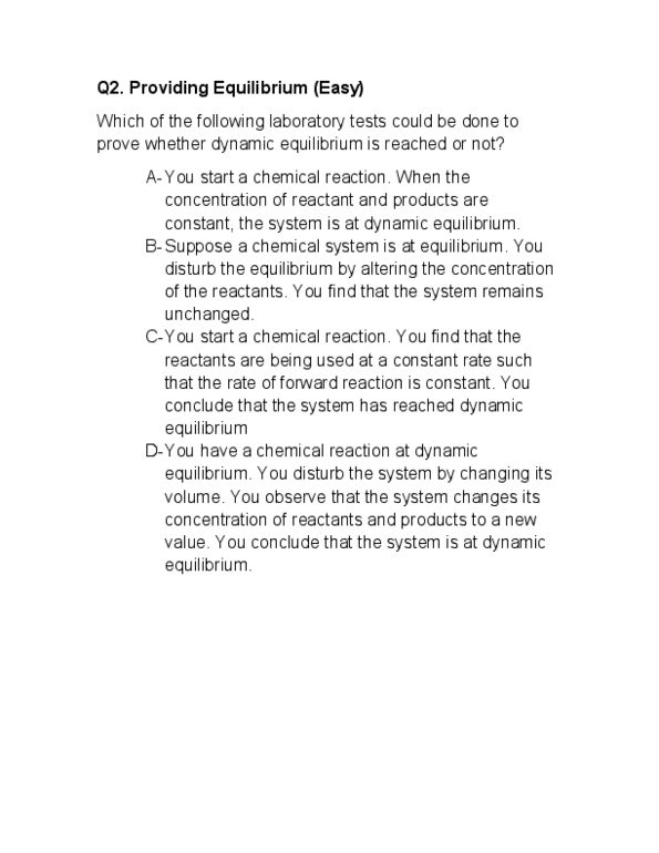 CHM135H1 Lecture Notes - Dynamic Equilibrium thumbnail