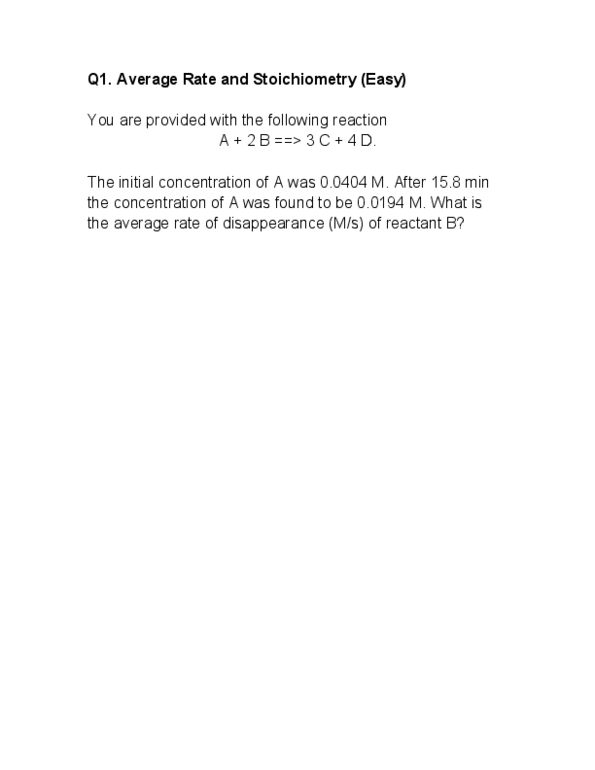 CHM135H1 Lecture Notes - Stoichiometry thumbnail