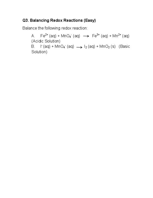 CHM135H1 Lecture Notes - Redox, Royal Aircraft Factory F.E.2 thumbnail