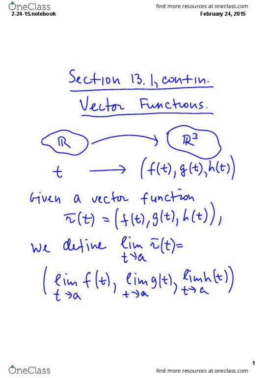 MATH 2173 Lecture 10: 2-24-15 thumbnail