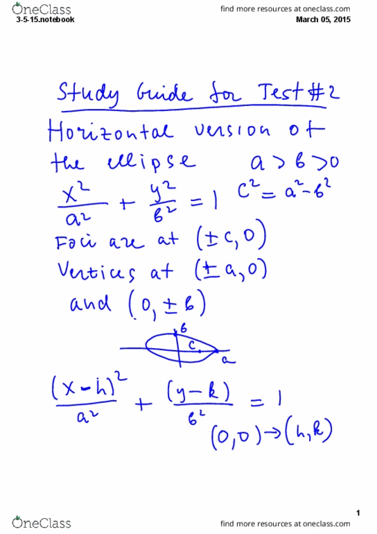 Class Notes for MATH 2173 at Ohio State University (OSU)