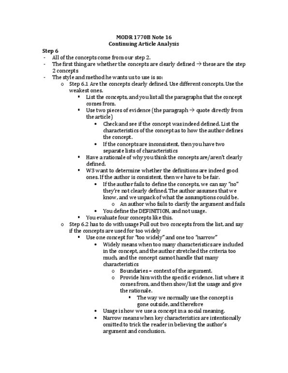 MODR 1770 Lecture Notes - Times New Roman, Thesis Statement, Logical Form thumbnail