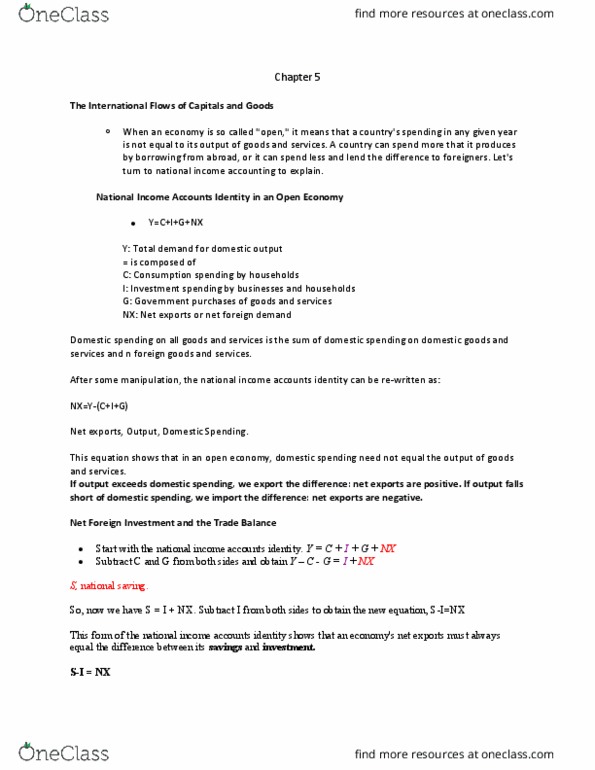 ECON 104 Lecture Notes - Lecture 12: Autarky, Exchange Rate, Business Cycle thumbnail