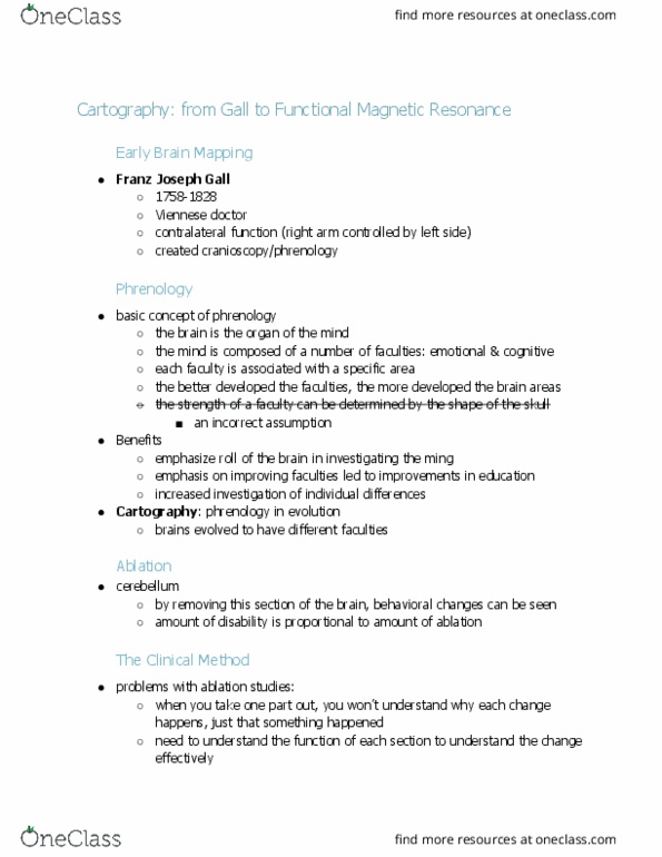 ENG EK 131 Lecture Notes - Lecture 1: Hemispatial Neglect, Phineas Gage, Agnosia thumbnail