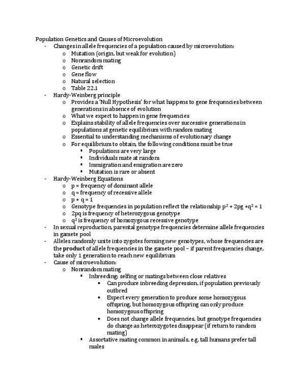 BIOL 103 Lecture Notes - Null Hypothesis, Selection Coefficient, Lobelia Cardinalis thumbnail