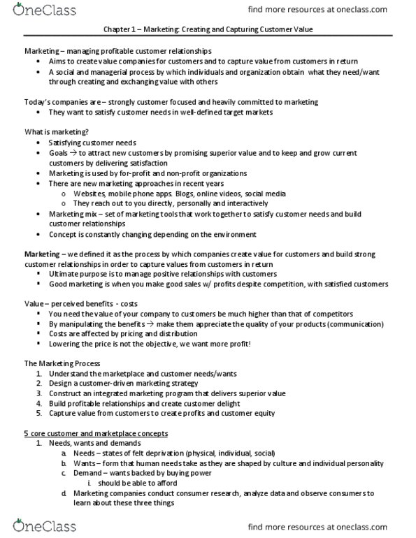 BUS 343 Chapter Notes - Chapter 1: Longrun, Supply Chain, Kroger thumbnail