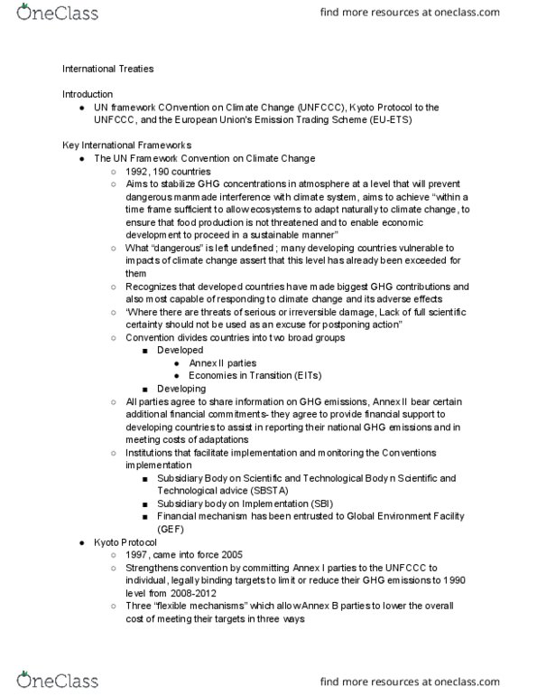 ENEP426 Chapter Notes - Chapter 1: Polluter Pays Principle, Renewable Energy, European Union Emission Trading Scheme thumbnail