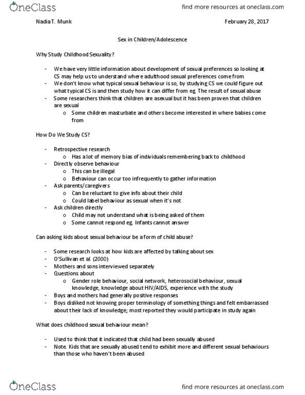 PSYC 333 Lecture Notes - Lecture 7: Thermography, Thermal Imaging Camera, Labia Minora thumbnail