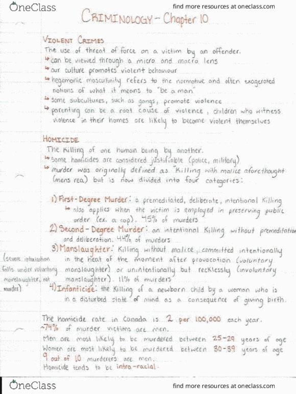 SOCI 3290 Chapter Notes - Chapter 10: Personality Disorder, Arque, Robert Pickton thumbnail