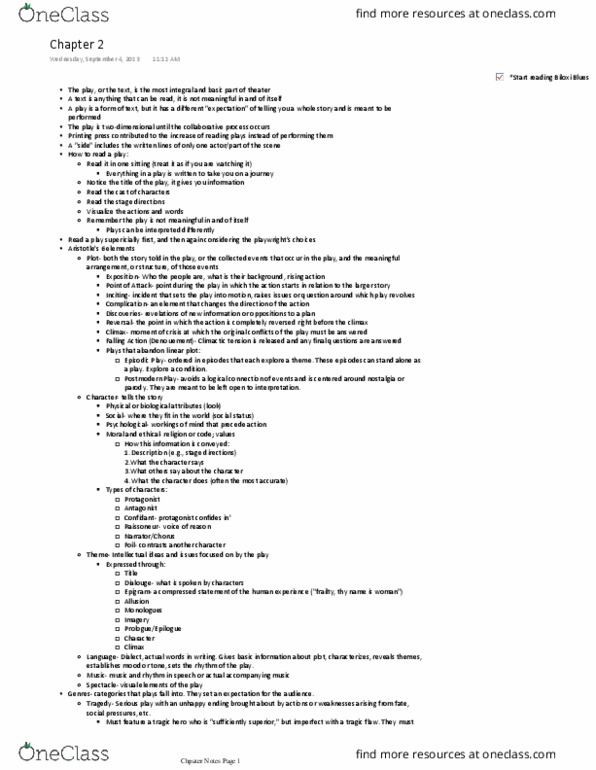 SOC 100 Chapter Notes - Chapter 2: Rodgers And Hammerstein, Sound Design, Umber thumbnail