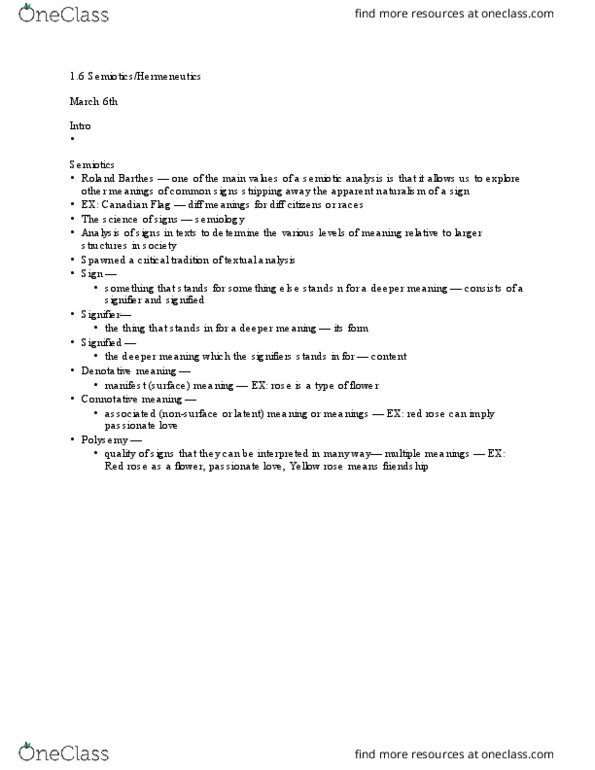 CMST 2B03 Lecture Notes - Lecture 6: Verstehen, Focus Group, Copy Testing thumbnail