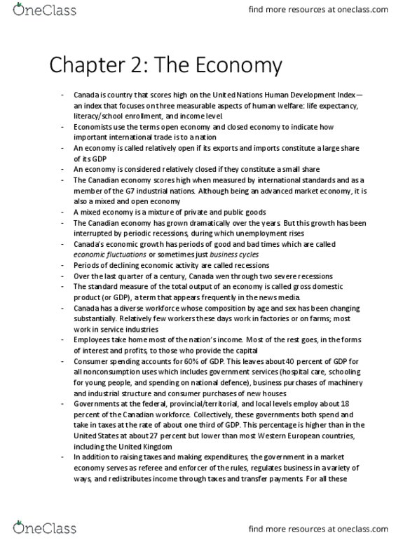 ECO 1302 Chapter 2: Chapter 2 summary thumbnail