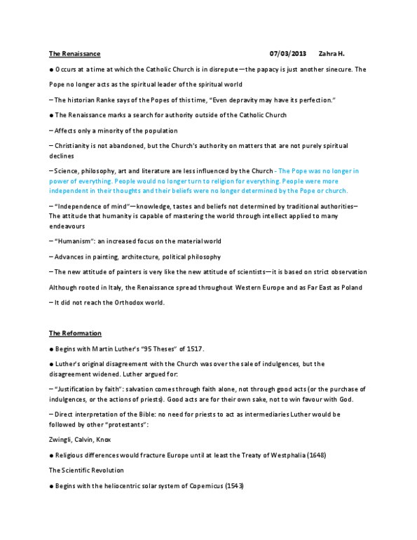 ECON 3R03 Lecture Notes - Jeremy Bentham, Ninety-Five Theses, Montesquieu thumbnail